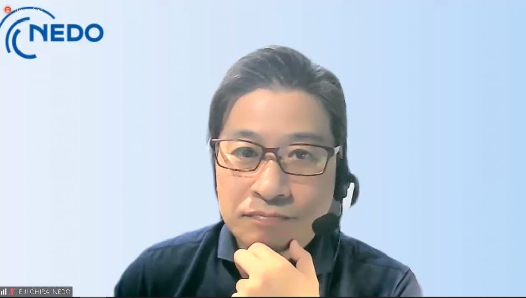 2月3日に開催されたオンラインフォーラムでの大平英二室長(スクリーンショット)