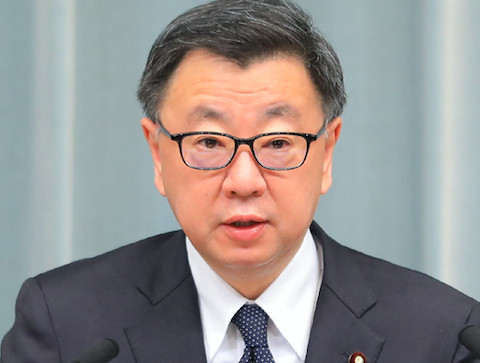  日本の松野博一内閣官房長官（AFP通信）