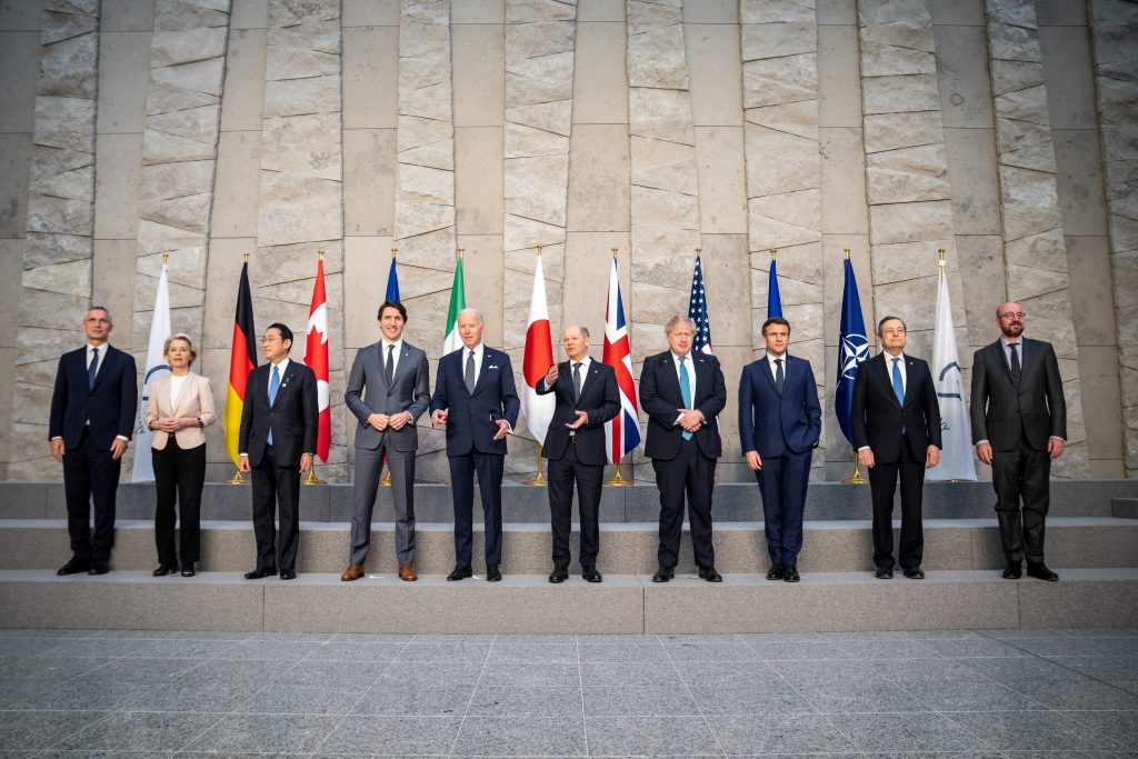 アナリストたちは、昨日24日にベルギーで開催されたG7首脳会合について、対ロシア制裁が確認されたという(AFP)