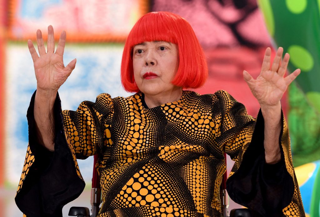 草間彌生氏。(AFP)