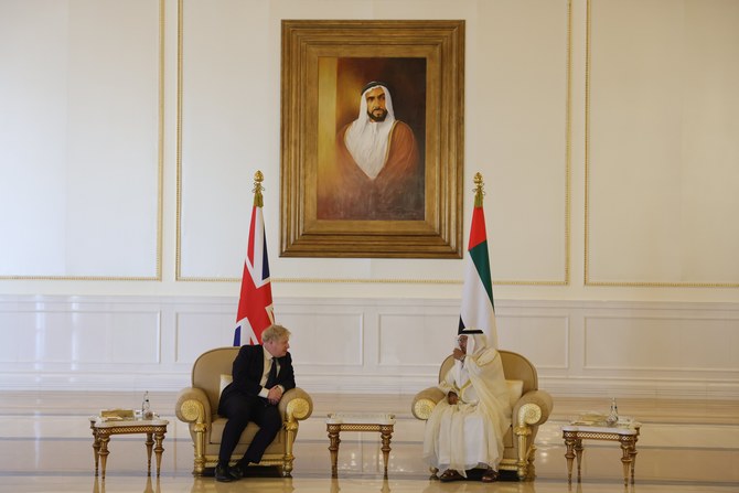 イギリスのボリス・ジョンソン首相がアラブ首長国連邦を訪問。(Twitter/@BorisJohnson)