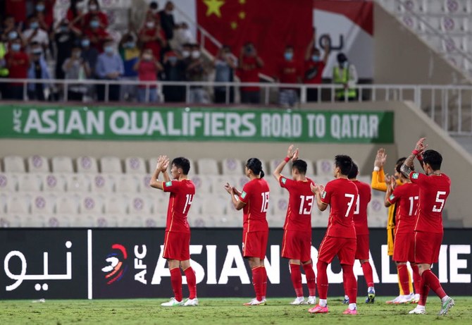 中国は24日、シャルジャスタジアムでグループBのサウジアラビアと対戦することになっている。(ファイル/ロイター)