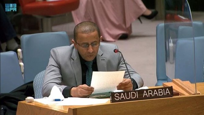 サウジアラビの国連常駐代表モハメド・アル・アティク参事官。(SPA)