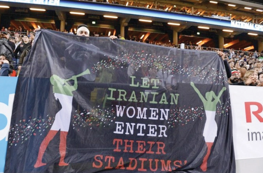 イランは1979年の革命以来、スポーツ競技場への女性の立ち入りをほぼ禁止している。(AFP/ファイル)