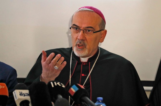 ピエルバッティスタ・ピザバラ・ラテン総大司教は、警官隊の襲撃は「国際的な規範や法規に著しく違反している」と述べた。（AFP）