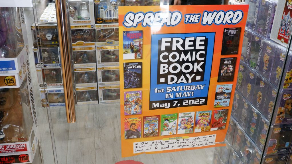 今年のFCBDでは日本のコミックを含む以下のような46以上の作品が無料で配布されている。『怪獣8号』『サカモトデイズ』『ポケモンジャーニー』『ポケモンアドベンチャー：XY』『ワンダンス』および『Black Guard』のサンプル、『ストリートファイター：ブランカ』『ソニック・ザ・ヘッジホッグBloodborne』
