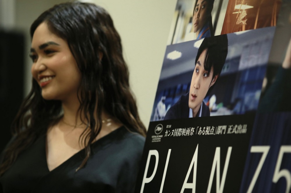 2022年6月7日東京：映画「プラン75」の登場人物・マリアを演じるフィリピンの女優・ステファニー・アリアン。（写真：ANJ/ピエール・ブティエ）