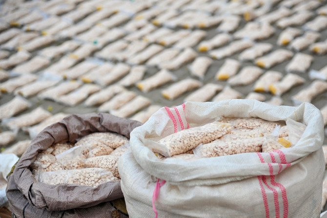 押収された錠剤の総数は1400万錠を超えた。シリア政府による押収量としては、ここ数年で最大。（AFP）