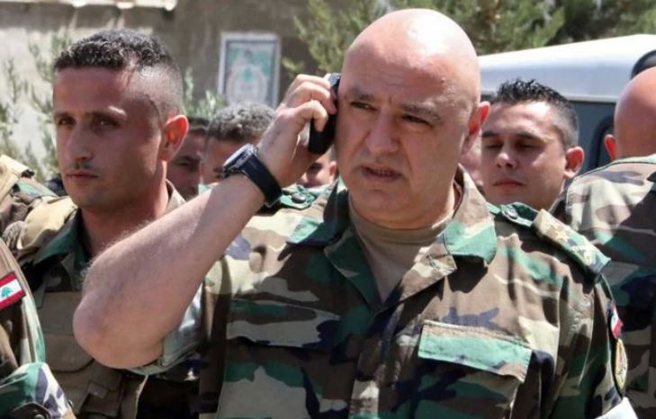 レバノン軍総司令官ジョセフ・アウン将軍は、国家の安定を損なおうとするいかなる試みも阻止することを誓った。（ロイター）