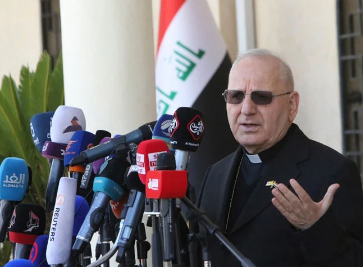  ルイ・ラファエル・サコ枢機卿は、人々はイラクの「腐敗と不正」の原因である派閥割当制度には不備があると認識するべきだと言う。（AFP）