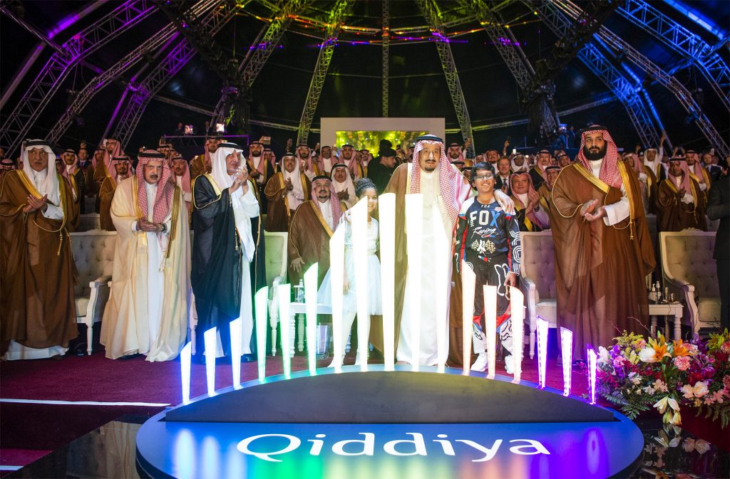 ギッディーヤ（Qiddiya）はリヤドのエンターテインメント、スポーツ、文化の拠点となる予定だ。（サウジアラビア王宮/AFP）
