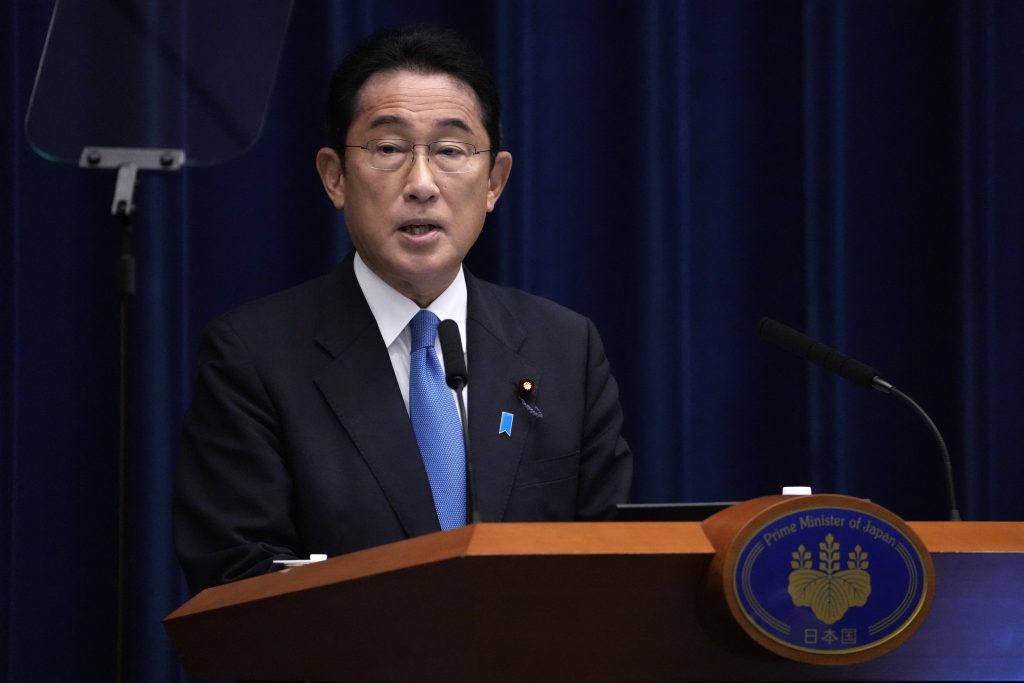 日本の岸田文雄首相。（AFP）