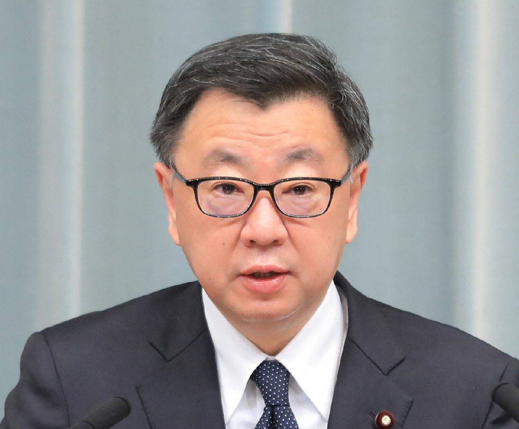 松野博一内閣官房長官。（AFP）