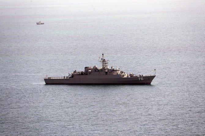 駆逐艦「ジャマラン」(写真)率いる護衛艦隊が、イラン船籍の商船に対する海賊攻撃を阻止した。(AFP通信資料写真)