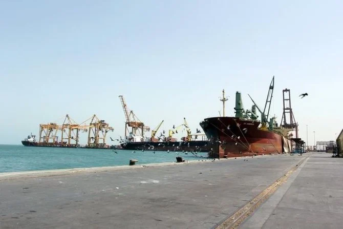 2017年3月23日、紅海に面したイエメンのホデイダ港。（ロイター）