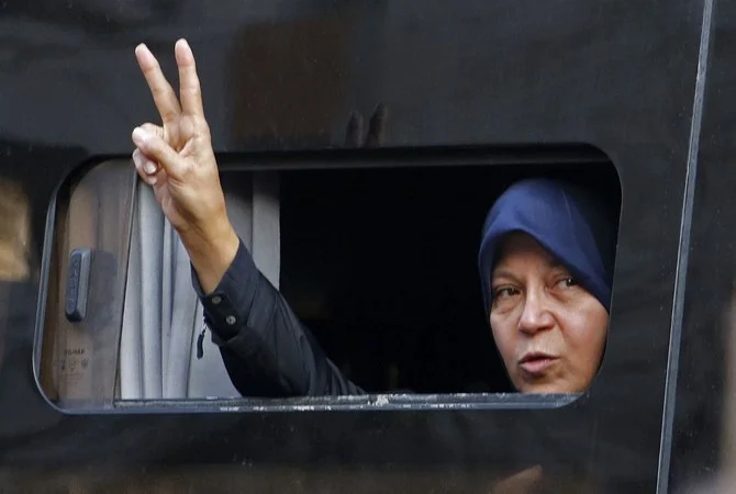 イランのアクバル・ハーシェミ・ラフサンジャニ元大統領の娘で、「暴動を扇動した」として逮捕されたファエゼ・ハーシェミ氏。（AFPファイル写真）