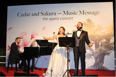 在レバノン日本国大使館とレクサスBUMCが主催したイベント「スギとサクラ – 音楽のメッセージ」に出演する日本人ソプラノの平井富司子氏。(提供写真)