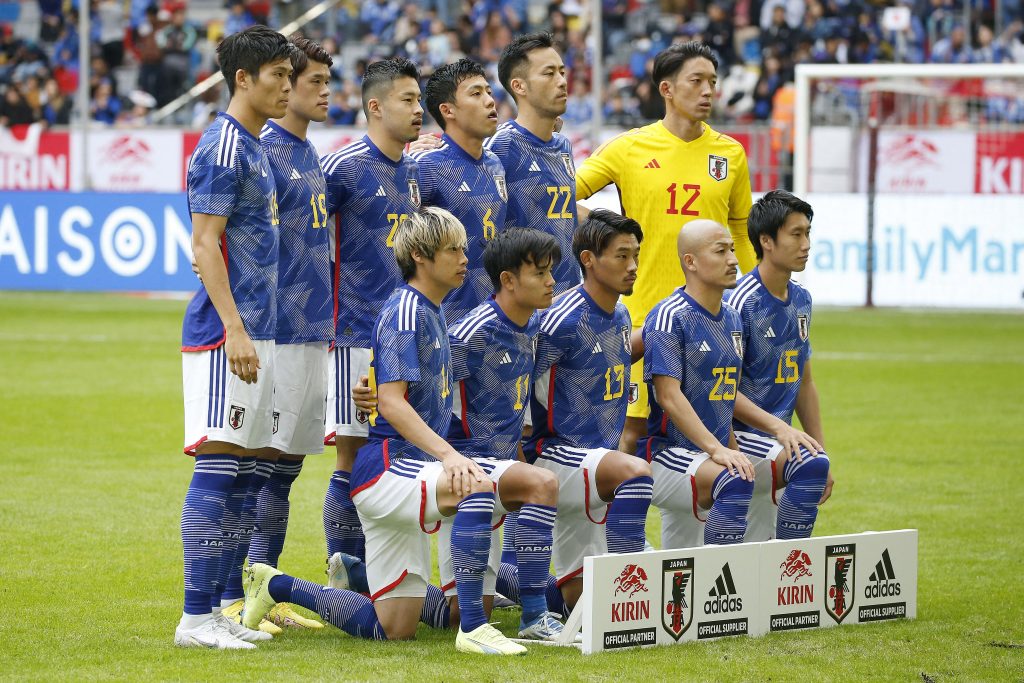 今回のワールドカップでの日本の目標は、ベスト16を超えることだ。（AFP）
