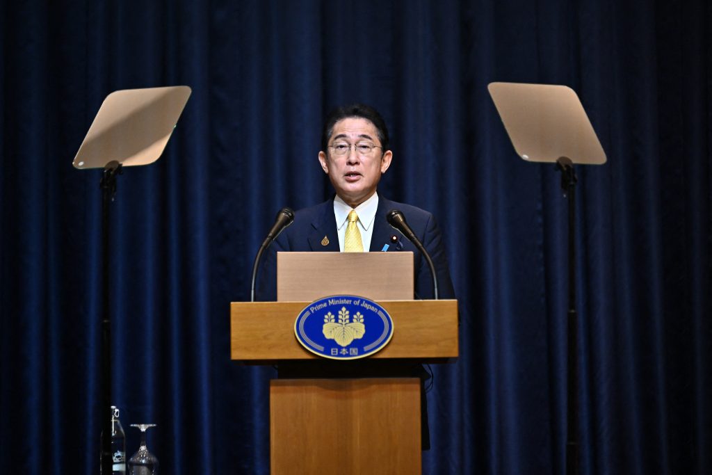 日本の岸田文雄首相。 (AFP)