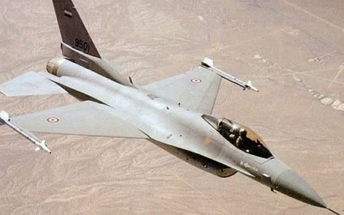 エジプト空軍のF-16戦闘機。（スクリーンショット/YouTube）