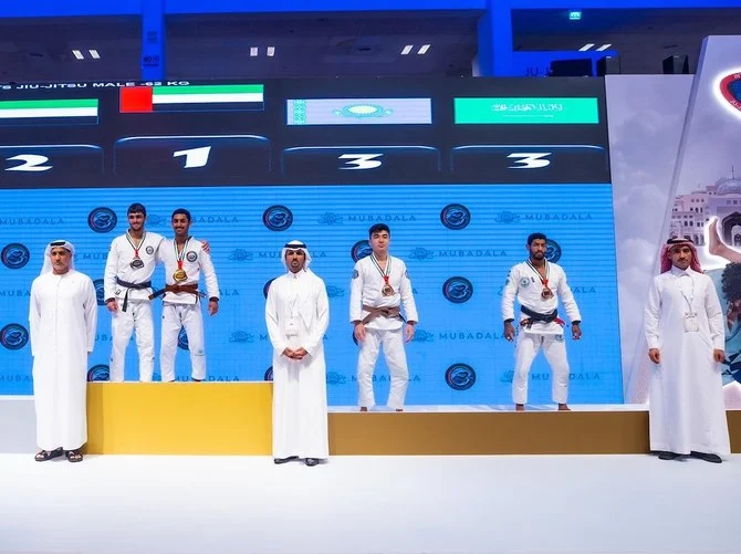 柔術世界選手権は6日目となり、開催国のUAEに新たにメダルがもたらされた。(ツイッター:@uaejjf)