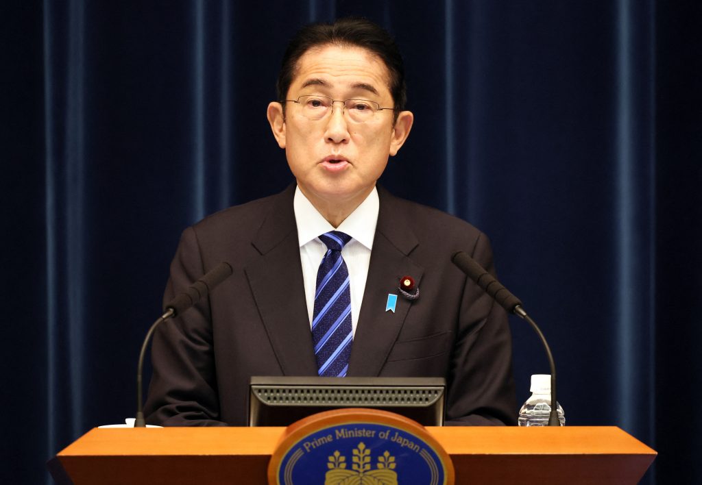 日本の岸田文雄首相。（AFP）