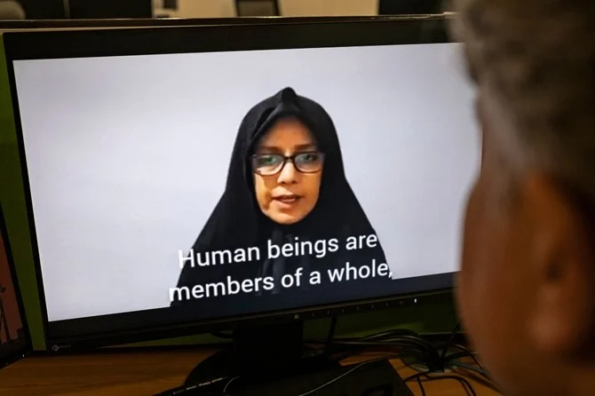 イランの体制に辛口の批判を続けるファリデ・モラドハニ氏は、イラン全土に拡大して進行中の反体制デモを支持すると表明して11月に逮捕された。(File/AFP)