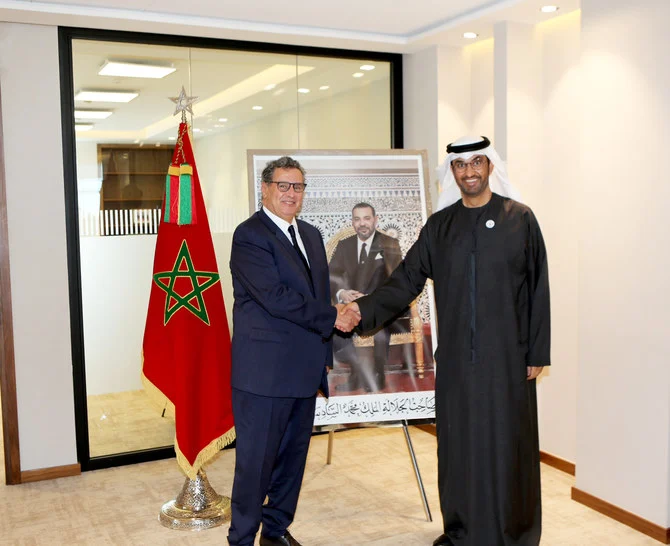 ラバトを公式訪問中のアラブ首長国連邦(UAE)のスルターン・アル・ジャーベル産業・先端技術大臣とモロッコのアジズ・アハヌッシュ首相が会談を行い、両国の協力関係と投資機会を拡大する方法について議論した。(WAM)