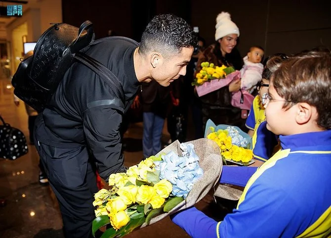 クリスティアーノ・ロナウド選手は2日夜、リヤドに到着した(SPA)