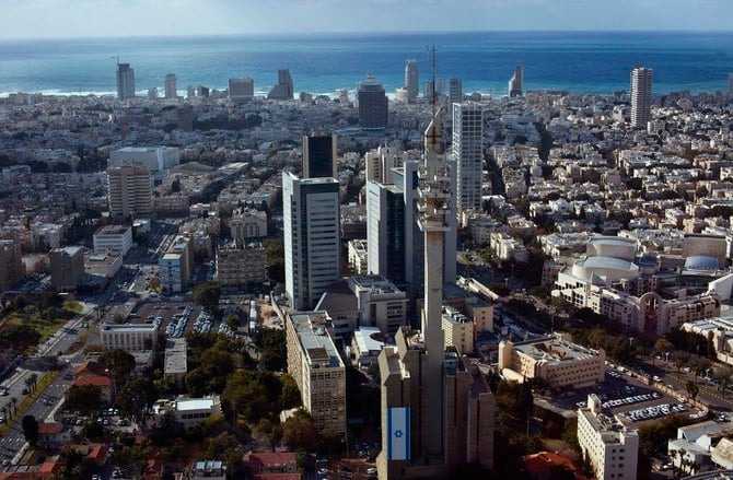 地中海を背景としたテルアビブ中心部の風景。（資料写真/ロイター）