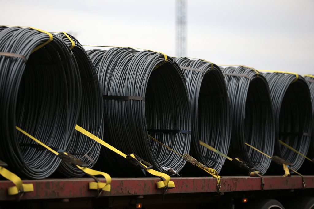 1月の日本の粗鋼生産量は、前年から6.9パーセント減少した。 (AFP)