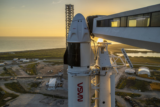 4人のクルーは、およそ25時間後の28日朝に国際宇宙ステーション(ISS)に到着し、地表から420kmほど上空にある軌道実験室で6カ月間の微小重力ミッションを開始するはずだった。(ツイッター/@DXBMediaOffice)