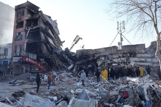 トルコとシリアは大地震に見舞われ、9500人以上が死亡した。2023年2月7日。（ファイル/AFP）