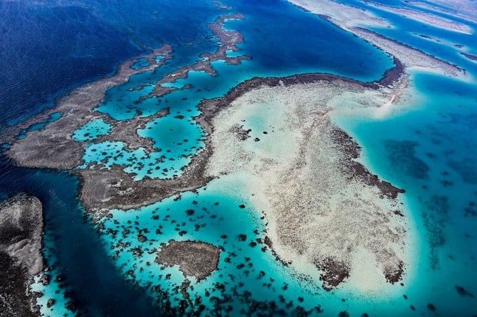 サウジアラビア西岸に位置する紅海。（AFP）