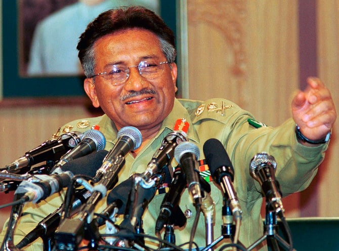  元パキスタン大統領兼陸軍参謀長のペルベズ・ムシャラフ将軍が亡くなった。（ファイル/AP）