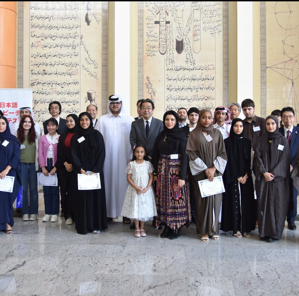 カタール大学が第14回日本語スピーチコンテストを開催した。（Instagram/@japanemb_qatar）