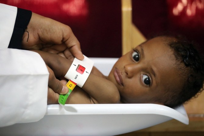 ユニセフによると、計1100万人の子どもたちが人道支援を必要としている。（AFP）