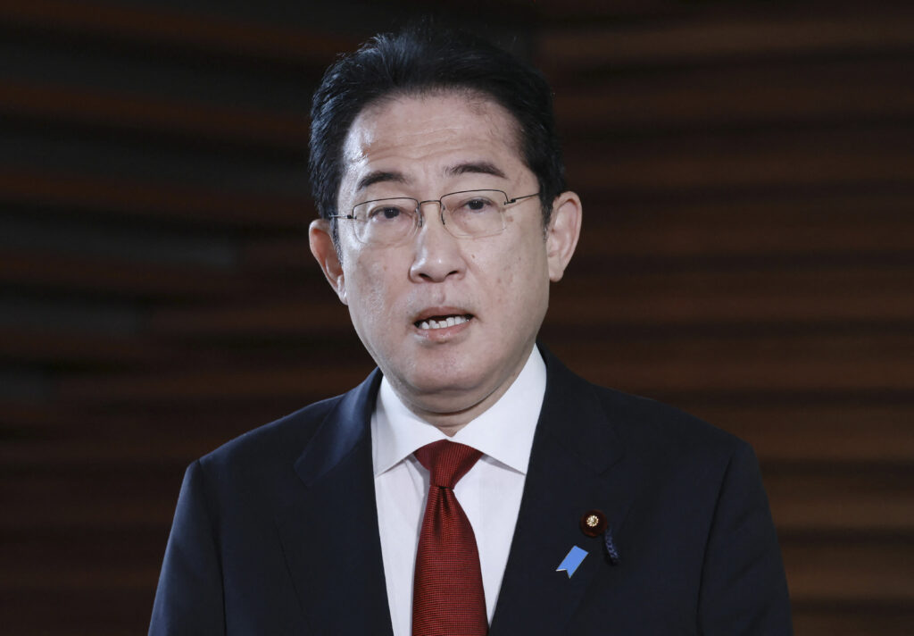 日本の岸田文雄首相。（AFP通信）