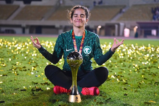 16歳のマジド・アロタイビさんは女子1部リーグにおける最年少選手の一人だ。（提供写真）