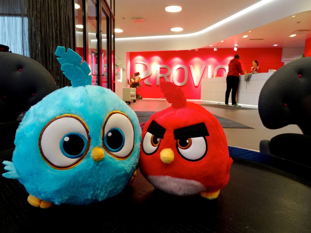 フィンランド・エスポーのロビオ本社に飾られたアングリーバードのキャラクターたち。(ファイル写真:ロイター、2019年3月13日撮影)