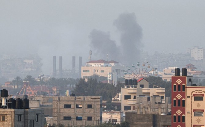 イスラエル軍はロケット攻撃への「報復として」戦闘機でガザ地区中心部にある2か所のハマスの武器製造拠点を攻撃したと発表した。（AFP）