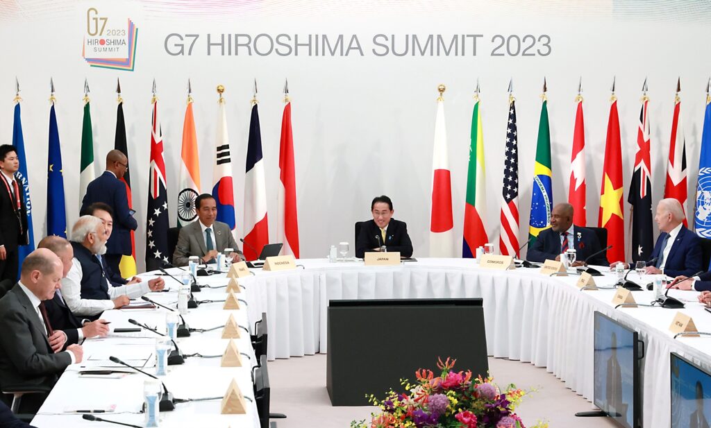 日本の岸田文雄首相と、いわゆるグローバル・サウスの新興国および発展途上国の指導者は、地球規模の問題への対処における協力を確認した。 （AFP）