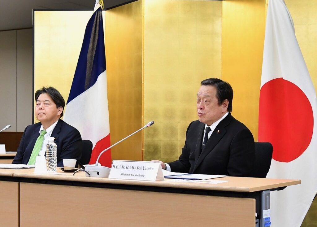 日本とフランスは、「自由で開かれたインド太平洋」の実現に向け積極的に協力する計画だ。（Twitter/@ModJapan_en）