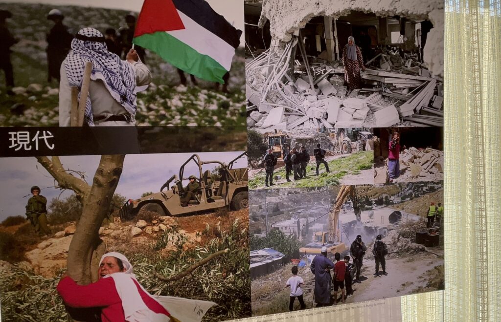 土井氏は、イスラエルが占領し「アパルトヘイト」政策を行った結果、パレスチナ国民が被った苦悩をめぐる現在の状況に関して、最新情報を提供した。(ANJP Photo)