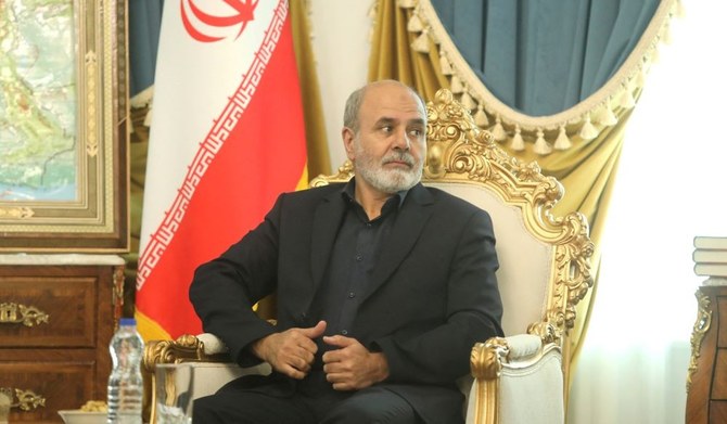 2023年5月29日、イラン・テヘランにてアリ・アクバル・アフマディアン最高安全保障委員会事務局長。（ロイター）