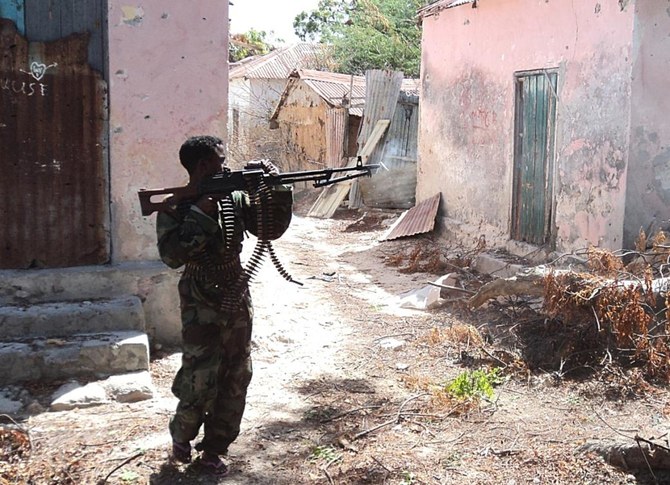 最近数ヶ月間で、ソマリア軍と「マカウィズリー」と呼ばれる民兵組織がソマリア国内の広大な領域を奪還した。（AFP） 