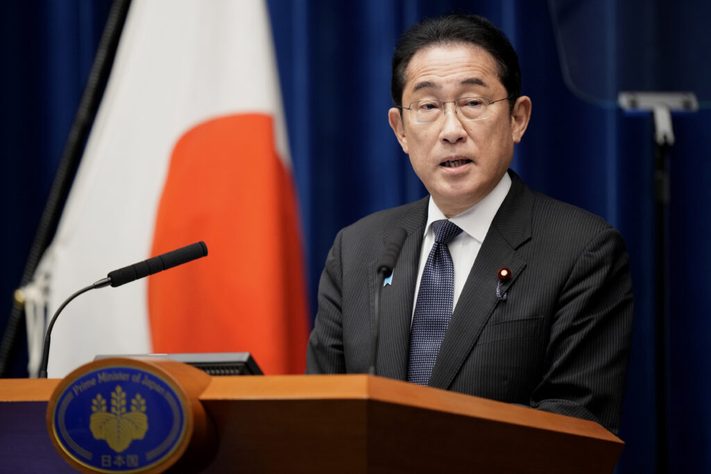 日本の岸田文雄首相。（ファイル/AP写真）