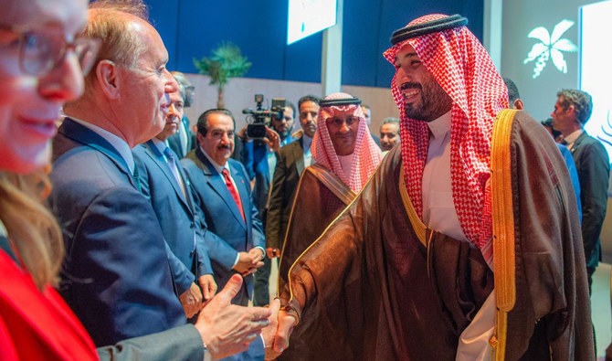 6月19日の公式レセプションに出席したサウジアラビアのムハンマド・ビン・サルマン皇太子。（提供写真）