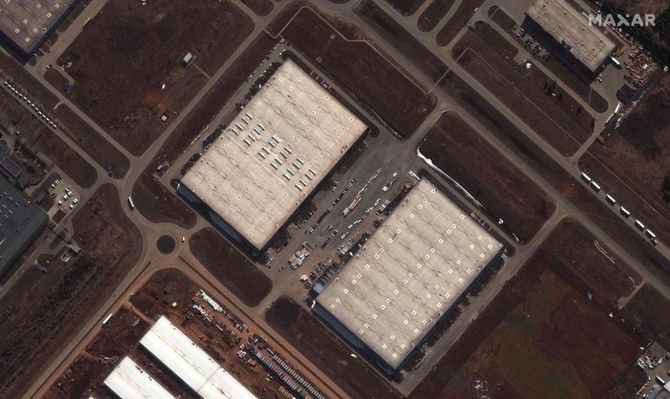 2023年4月4日、マクサー・テクノロジーズ提供の衛星画像に写ったロシアのアラブガ経済特区。ロシアは国内に「来年初めにフル稼働しうる」ドローン工場を建設するための資材をイランから受け取っていると、ホワイトハウスのジョン・カービー国家安全保障担当報道官が2023年6月9日に述べた。（AFP写真/衛星画像 © 2023 Maxar Technologies）