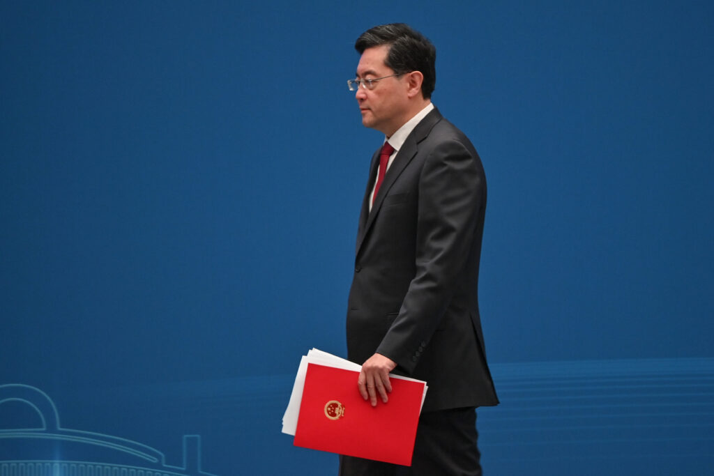 中国外相の長引く不在に深まる疑念。（AFP）